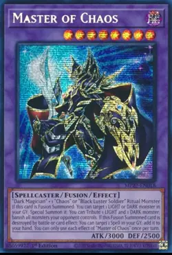 Yugioh Master Of Chaos MP23 Secret Rare 1st Edition NM - Image 1