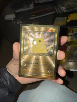 Pokemon TCG Celebrations Pikachu Gold Metal Card 58/102 - Image 1