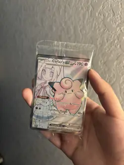 Pokemon TCG Scarlet & Violet Lillie's Clefairy EX Promo Card 195 Sealed - Image 1