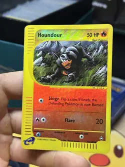 Houndour 86/147 Aquapolis 2002 Reverse Holo E-Series Vintage Pokemon Card TCG - Image 4
