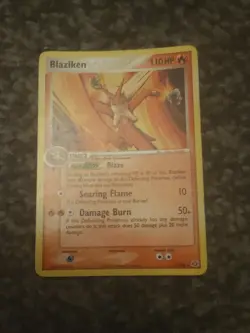 Blaziken 1/106 LP EX Emerald Non Holo Rare Pokemon Card TCG 2005 Good Condition - Image 1
