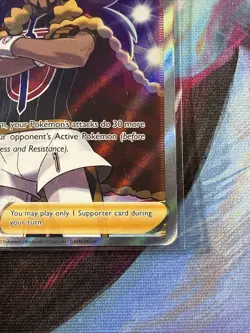 Pokemon TCG Leon Full Art Trainer Holo Ultra Rare Card 182/185 Vivid Voltage - Image 5