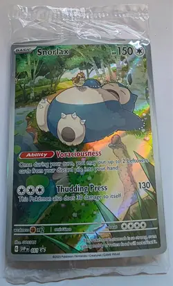 Pokemon TCG - Snorlax 051 SVP Sealed Holo Promo Card - NEAR MINT - Image 1