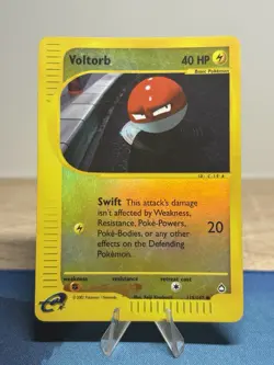 Voltorb 115/147 Aquapolis Reverse Holo Foil E Reader Series Pokemon Card - Image 1