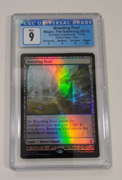 Breeding Pool Foil CGC Graded 9 MINT MTG Zendikar Expeditions NM Graded - Image 1
