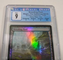 Breeding Pool Foil CGC Graded 9 MINT MTG Zendikar Expeditions NM Graded - Image 2