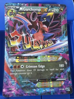 Pokemon TCG XY Black Star Promo Mega M Garchomp EX Card - Image 1