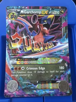 Pokemon TCG XY Black Star Promo Mega M Garchomp EX Card - Image 3