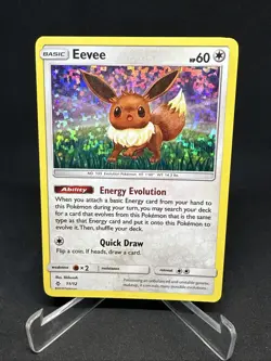 Pokemon TCG Eevee McDonald's Promos 2018 11/12 Holo Sparkle Promo Card - Image 1