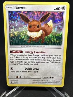 Pokemon TCG Eevee McDonald's Promos 2018 11/12 Holo Sparkle Promo Card - Image 2
