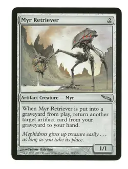 Myr Retriever MTG Artifact Creature Cards Mirrodin 4x NM Magic the Gathering - Image 1