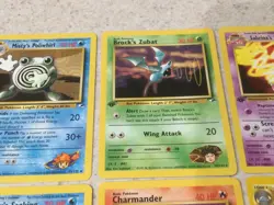 Pokemon 1995-2000 1st EDITION 8 Card Lot Non-Holo Cards - LP To MP - Image 4