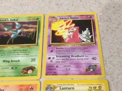 Pokemon 1995-2000 1st EDITION 8 Card Lot Non-Holo Cards - LP To MP - Image 5