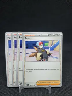 4x Penny 183/198 Scarlet & Violet Uncommon Trainer Playset NM Pokemon Card - Image 1