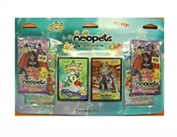 TCG Neopets Card Pack x4 Trading Card Fun Paks plus 2 Bonus Cards Set New Sealed - Image 1