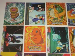 18 Topps 1999 Pokemon trading cards. Charmander, Charmelean, Meowth - Image 2