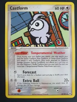 Castform 30/101 - EX Hidden Legends Set - Pokemon Card - Near Mint Condition - Image 1