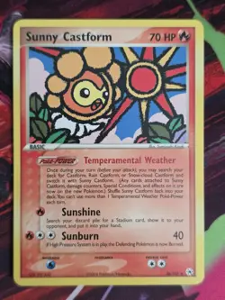 Sunny Castform 26/101 ex Hidden Legends Rare Pokemon Card - Image 1