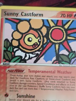 Sunny Castform 26/101 ex Hidden Legends Rare Pokemon Card - Image 2