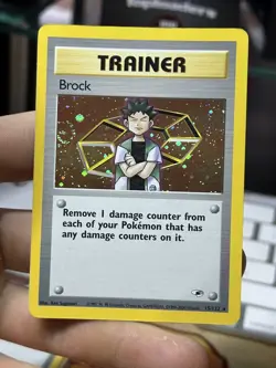 Brock 15/132 Gym Heroes 2000 Holo Rare WOTC Pokemon Card TCG - Image 3