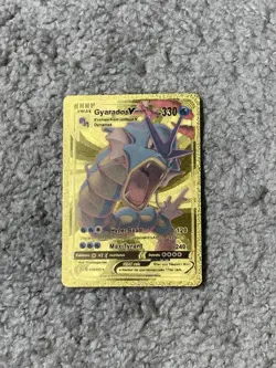 Gyarados VMax HP330 Hyper Beam Gold Foil Fan Art Card - Image 1