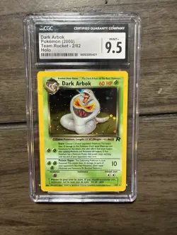 Pokemon Dark Arbok Holo Rare TCG Card 2/82 Vintage graded CGC 9.5 - Image 1
