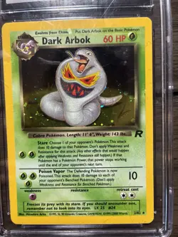Pokemon Dark Arbok Holo Rare TCG Card 2/82 Vintage graded CGC 9.5 - Image 3