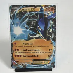 Lucario EX 54/111 Pokemon Furious Fists XY Ultra Rare Card NM 2014 - Image 1