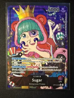 Sugar OP10-003 Parallel Alt Art Leader Royal Blood One Piece Card Game English - Image 1