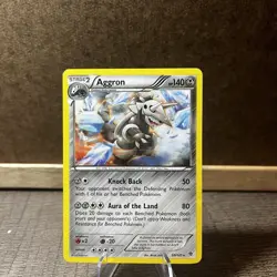Aggron 59/101 Rare Non-Holo Plasma Blast Pokemon Card - Image 1