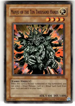 Manju of the Ten Thousand Hands Common IOC-088 Yugioh TCG Card - Image 1