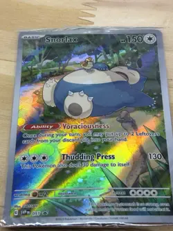 Snorlax 051 Sv: Scarlet & Violet Promo Cards Holo Sealed - Image 1