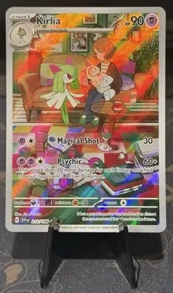 Pokemon TCG Kirlia Scarlet & Violet Base Set Illustration Rare Card 212/198 - Image 1