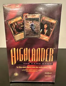 Highlander: The Card Game Sealed Booster Box Limited Edition CCG RARE OOP *NEW* - Image 1