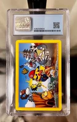 Pokemon Mario Pikachu - Jack of Diamonds Super Rare Card slab ONE OF A KIND! - Image 2