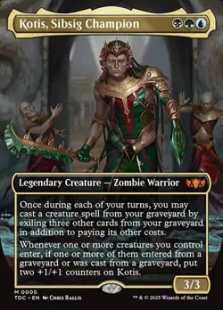 Kotis, Sibsig Champion - Foil Extended Art TDC NM MTG - Image 1