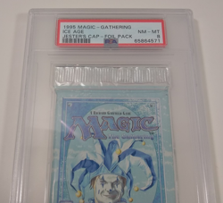 MTG Ice Age Booster Pack PSA 8 Jester’s Cap Magic The Gathering NEW SEALED NM - Image 3
