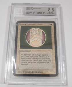 MTG Limited Edition Alpha 1993 Circle of Protection: Green BGS 8.5Q+ NM/MT - Image 1