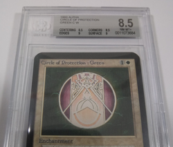 MTG Limited Edition Alpha 1993 Circle of Protection: Green BGS 8.5Q+ NM/MT - Image 2