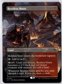 Restless Vents (Borderless) The Lost Caverns of Ixalan Regular NM R 0351 - Image 1