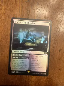 MTG FINAL FANTASY Midgar, City of Mako FOIL NM Magic 286 - Image 1
