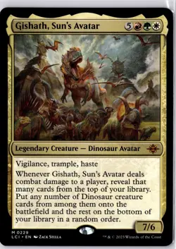 Gishath, Sun's Avatar The Lost Caverns of Ixalan Regular NM Mythic 0229 - Image 1