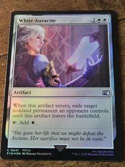 White Auracite (Foil) - 0041 - Final Fantasy - MTG - NM/M Magic The Gathering - Image 1