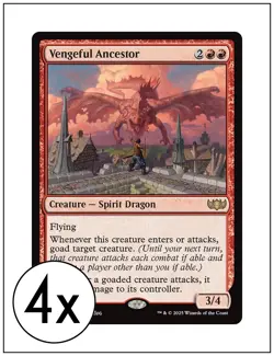 4x Vengeful Ancestor, Tarkir Dragonstorm Commander, Magic MTG NM - Image 1