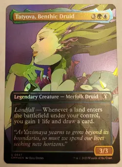 Tatyova, Benthic Druid (Borderless) Commander Masters Foil - Image 1