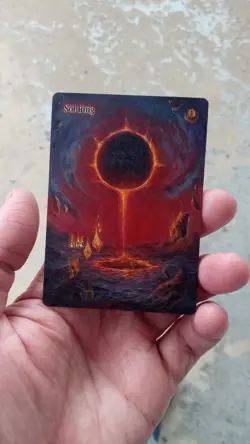 MtG Sol Ring Full Magic Altered Hand Painted Art Original Alter - Image 2
