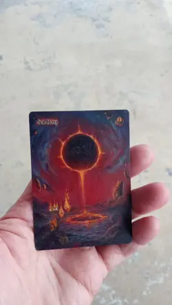 MtG Sol Ring Full Magic Altered Hand Painted Art Original Alter - Image 3