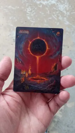 MtG Sol Ring Full Magic Altered Hand Painted Art Original Alter - Image 4