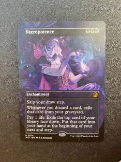 Necropotence (Anime Borderless) Wilds of Eldraine: Enchanting Tales Regular - Image 1