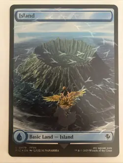 (Foil) Island (Chocobo Track Foil) (479) Commander: FINAL FANTASY Mtg NM - Image 1